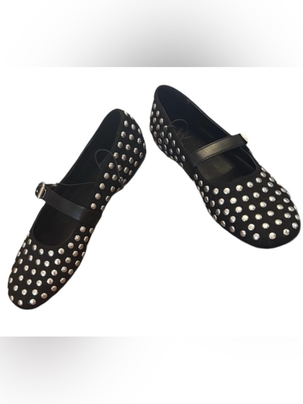 Worthington Black Studded Flats